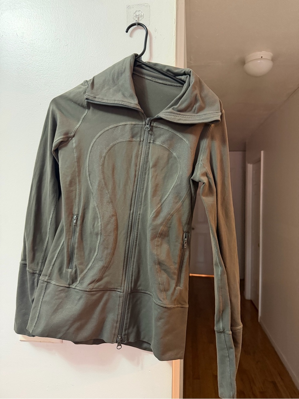 lululemon athletica Olive Green Full-Zip Jacket
